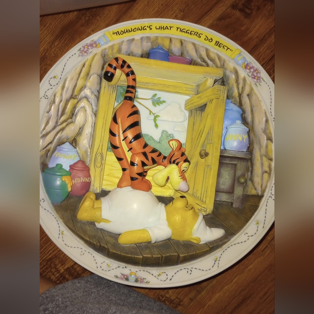Vintage Disney Bouncing's What Tiggers Do Best Winnie the Pooh Decor